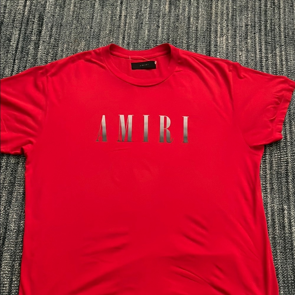 AMIRI Bold Red Short Sleeve Tee